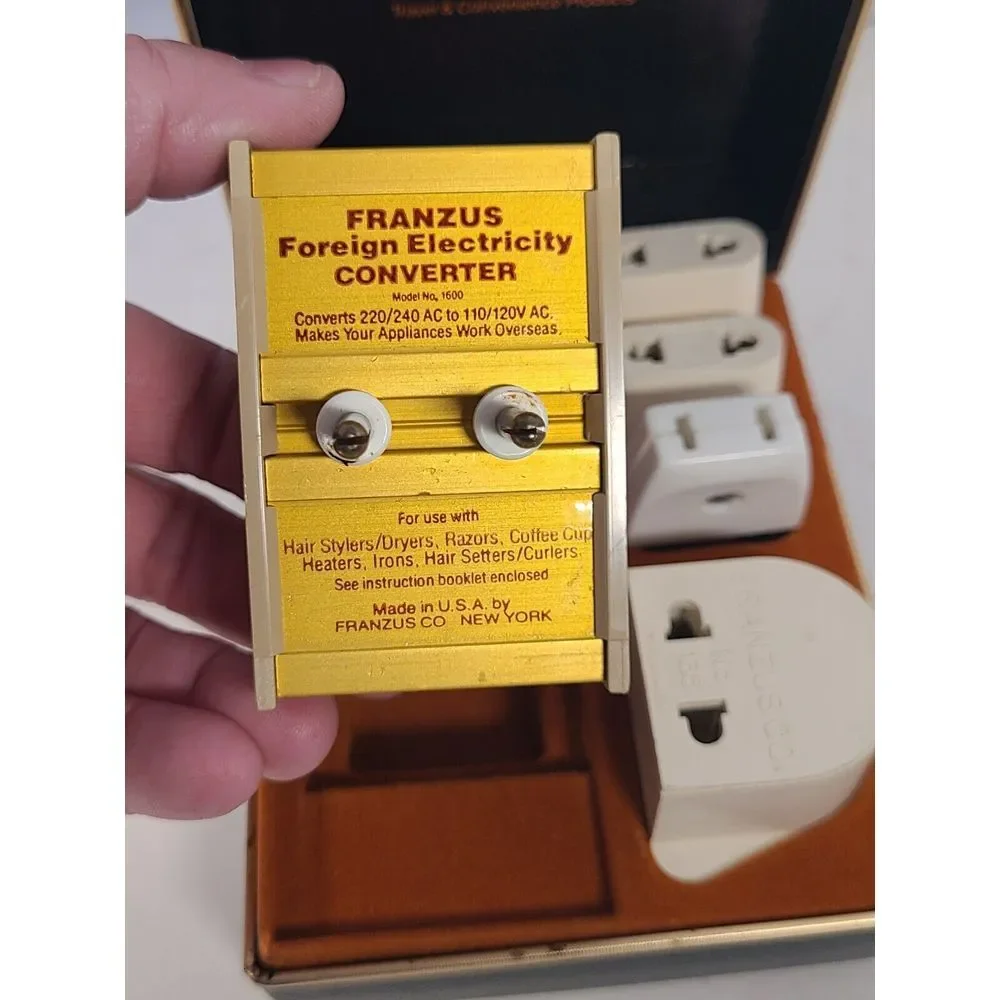 Franzus CA-1600 Watt Extra Power Travel Converter Kit